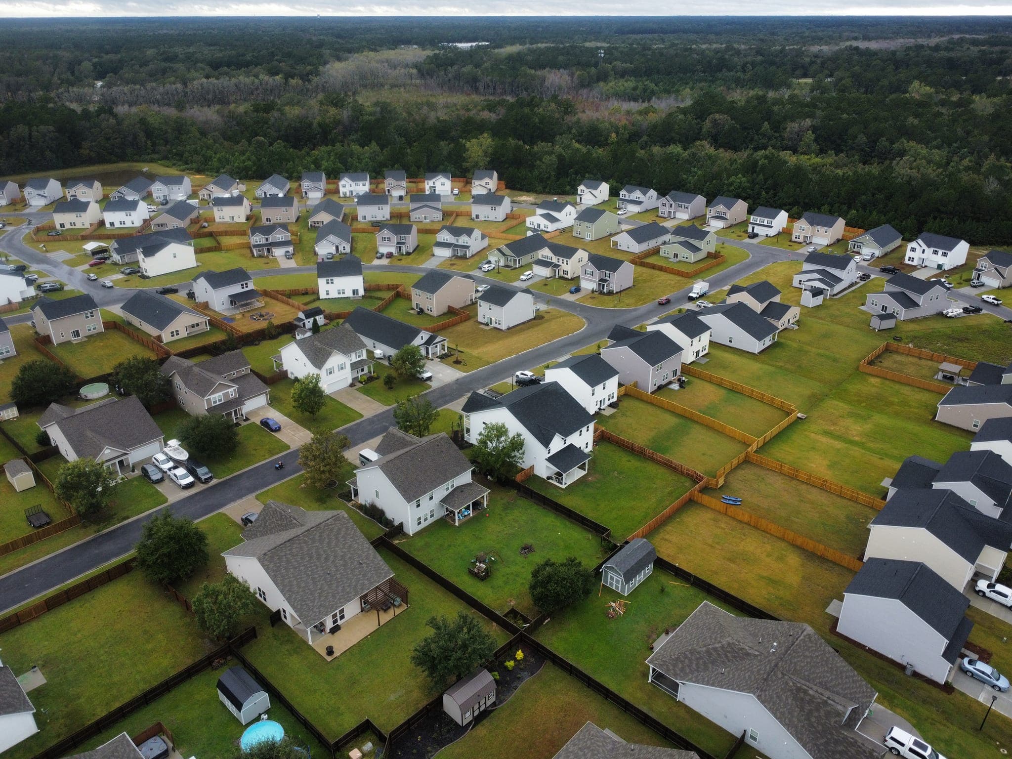 Aerial view of Strawberry Station